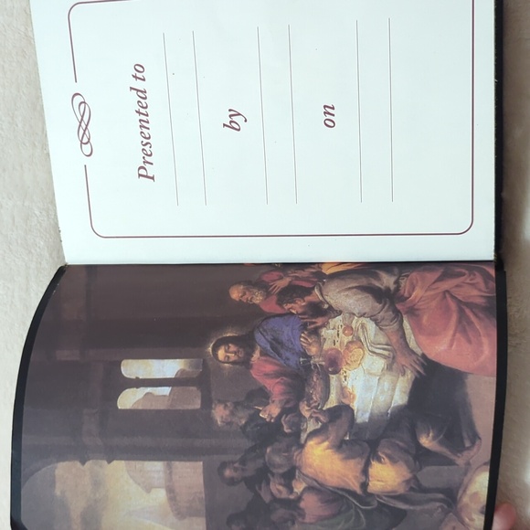 Black Leather Holy Bible - Picture 2 of 5